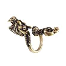 1pc Chinese Style Dragon Shaped Adjustable Smoking Ring, Creative Finger Ring Cigarette Holder, Unique Personalized Accessory, Suitable For Traditional Smoking Accessories, Adult Party Favor, Cigarette Accessories