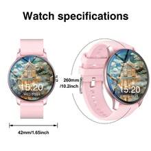 Smartwatch With Wireless Calling/Dialing, Multiple Sports Modes, Call Reminder And Rejection, SMS Reminder, Customizable Wallpaper, Compatible With IOS/Android