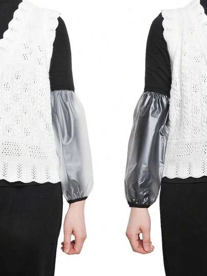 1 Pair Waterproof Sleeve Covers, Anti-Oil Anti-Dirt For Women And Men, Suitable For Office Work, Cooking, Kitchen Use
