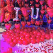 100/700/1400 pétalos de rosa roja, pétalos de flores de seda artificial rojas para bodas, decoración romántica para la noche de San Valentín - Rojo - Ver 5