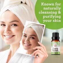 GuruNanda Tea Tree Essential Oil (2x0.5 Fl Oz) - 100% Pure, Undiluted Aromatherapy Oil For Diffusers, Massage, DIY Recipes, Helps In Skin &Amp; Hair Care - MàuJ - Xem 4