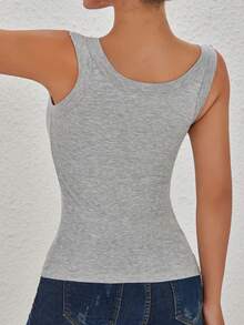 EssElegance, Sports Bra Tank Top With Removable Padded - Seamless Wire-Free Design For All Seasons, Yoga, Running, And Fitness​ Tank Top With Built In Bra - Màu Xám nhạt - Xem 2
