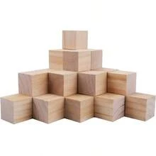30 Pack 2 Inches Unfinished Wooden Cubes Wooden Blocks - Great Crafts Making - 2 Inch - View 2