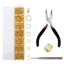 SMI Fine A Set Jewelry Findings Tool Set Open Jump Rings,Jewelry Pliers, Lobster Clasps Hooks, Jewelry Tweezers Jewelry Making Supplies - Multicolor - View 17