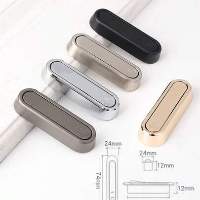 1个房车浴室毛巾挂钩 - 铝合金材质，无需充电，防锈，易于安装，节省空间，适用于露营者、房车、家用房车家具配件