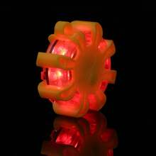 Luces de Emergencia LED Kit de Bengalas Led con Chaleco de Borde de La Carretera Flashing Disc Beacon Reflectores de Señal para Barco de Camión - Amarillo - Ver 4