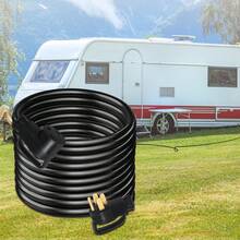 50 FT 50 Amp RV Extension Cord NEMA N14-50P To N14-50R, 125 / 250V Heavy Duty STW 6/3+ 8/1 RV Power Cord, For EV Charging And RV Trailer Campers - 50 Ft - View 9
