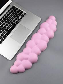 1pc Solid Color Cloud-Shaped Keyboard Wrist Rest Pad For Desktop/Laptop Office Use