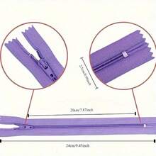 5 Stücke #3 Nylon Reißverschlüsse mit geschlossenem Ende, Hosenschlitz Reißverschluss, Taschen Reißverschluss, verschiedene Größen & Farben für DIY Nähen, Taschen, Geldbörsen - 3# Nylon-Reißverschluss - Übersicht 5