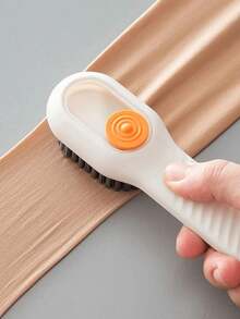 Multi-Functional Shoe Brush With Integrated Soap Dispenser - Ergonomic Handle, Durable Plastic, Soft Bristles, No Electricity Required - Multi-Functional Liquid Dispenser Shoe Brush, Athletic Shoe Cleaner, Household Shoe Washing Brush - Multicolor - View 6