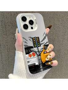 Funda gráfica de coche de carreras de la generación actual para 16/15/14/13/12 Plus Pro Max, estilo de pista urbana - Multicolor - Ver 5