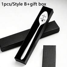 1 Stück 190X28mm "Ich meine guten Morgen" gravierter Edelstahlbesteckvorschlaghammer, lustiges Löffel Geschenk ideal für Männer Frauen Freunde Geburtstag Weihnachten, Schulmaterial - Silber - Übersicht 9