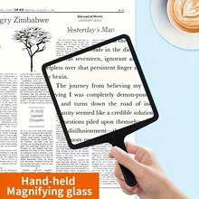 5X Magnifying Glass Handheld Magnifier, High Definition For Inspection, Jewelry, Electronics, Reading, Battery-Free - Ideal Mother's/Father's Day Gift - Black - View 5