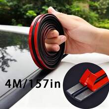 19mm X 4M (157in) T-Shape Car Weatherstripping, Waterproof Soundproof Seal Strip For Sunroof Windows Windshield, Universal Automotive Door/Window/T-Style Sealing Rubber Strip, Anti-Leak Dustproof Noise Reduction Car Accessory For Women, Flexible Weather-Resistant Auto Sealant Strip - Multicolor - View 2