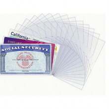 2025 New Style Social Security Card Sleeve Hard Card Sleeve Card Film Protective Cover PVC Transparent Driver's License Sleeve Business Card Sleeve Student Medical Card Sleeve Waterproof - trắng - Xem 4