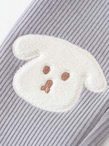 mini bala Girls High Waist Fleece Leggings Winter 2025, Soft Skin-Friendly Thermal Pants - Medium Gray - View 7