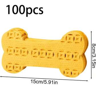 100件/包 宠物纪念葬礼哀悼用品，适用于逝去的狗、猫和其他宠物