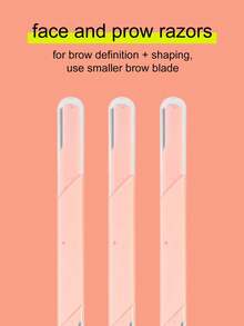 Set de 3 Navajas para la cara y las cejas de Real Techniques - Rosa coral - Ver 7