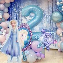 安娜公主雪花铝箔气球 - 非常适合节日、圣诞节和假日庆祝活动，可用于制作气球、气球花环、冰雪奇缘主题气球、生日装饰和生日气球。 - 彩色 - 查看 3
