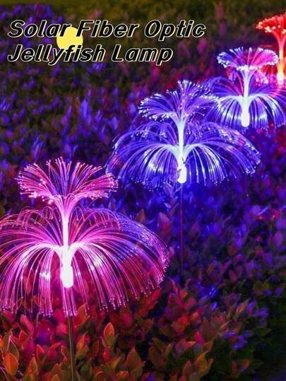 2pcs Super Bright Light Bulb Five-Layer Jellyfish Star Lights, Seven-Color Christmas Tree Lights, Outdoor Garden Lawn Floor Flower Arrangement Decoration Lights, Yard Festival Atmosphere Party Decoration Atmosphere Lights