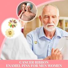 Remuuly All Cancer Awareness Enamel Lapel Pin Colourful Ribbon Brooch Hope Enamel Pins Suicide Awareness Pin Anti Bully Brooch Nurse Pins For Men Women,25 - 25 - Xem 7