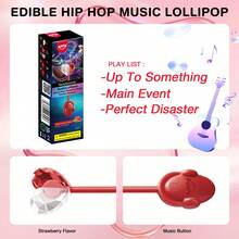 AMOS TastySounds Hard Candy Lollipop Individually Wrapped Natural Watermelon Flavor Music Lollipop (1 Pack) - Watermelon - View 3