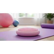 Shoze Portable Yoga Inflatable Balance Pad - PVC Textured Pad For Home Training Of Core Strength, Balance, And Ankle Stability - Pink - View 1
