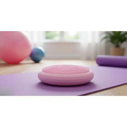 Shoze Portable Yoga Inflatable Balance Pad - PVC Textured Pad For Home Training Of Core Strength, Balance, And Ankle Stability