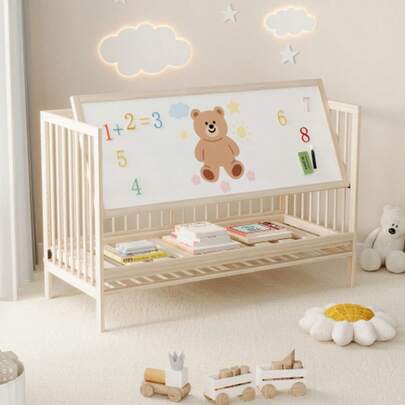 Rotating Bookshelf, Freestanding Shelf, Picture Book Shelf With 360-Degree Rotation Function, Storage Shelf For Children And Adults, Multifunctional Bookshelf (4 Shelves, 142*63*63 Cm)