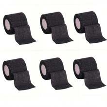 7 Rolls Self-Adhesive Bandage, Breathable Sports Tape, Self-Adhesive Sports Bandage (White) - Black - View 11
