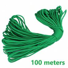 10/100米/包迷彩七股伞绳，多用途户外露营应急求生绳，适用于帐篷、捆绑、登山、手链编织、牵引绳、晾衣绳、DIY绳 - 彩色 - 查看 102