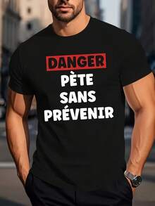 Camiseta de Manga Corta para Hombre, Moda Casual Deportiva, Fitness, Aire Libre, Hogar, Impresión 2D de Moda, Elástica y Cómoda, Adecuada para Deportes, Viajes y Uso Diario - Corte Regular, Cuello Redondo, Tejido de Punto, Camiseta Versátil para Todas las Estaciones, Camiseta Estampada - Negro - Ver 1