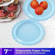 20/40/60/80/100 Disposable Cutlery Set, Including 7-Inch Paper Tray, 9-Inch Paper Tray, 9-Ounce Cup, Napkins, Suitable For Daily Gatherings, Birthday Parties, Bridal Showers, Baby Showers, Clubs, Weddings, Tea Parties, Picnics, Outdoor Outings, And Themed Parties. Kitchen And Restaurant Supplies, Paper Trays, Paper Cups, Tissues, Celebratory Events, Disposable Paper Trays, Disposable Paper Cups, Surprise Parties, Birthday Decorations - Multicolor - View 3