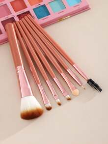 7件套化妆刷套装，优质合成毛眼影晕染刷套装，化妆工具，化妆刷套装，化妆刷套装，化妆刷套装，全套化妆刷，化妆刷套装，全套化妆工具，刷子套装，化妆刷套装，化妆礼盒套装 - 彩色 - 查看 7