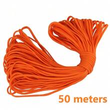10/100米/包迷彩七股伞绳，多用途户外露营应急求生绳，适用于帐篷、捆绑、登山、手链编织、牵引绳、晾衣绳、DIY绳 - 彩色 - 查看 65
