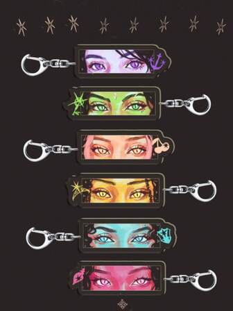 1pc Acrylic Cartoon Keychain KATSEYE, KPOP STYLE, Kpop Girl Group,Manon Sophia Daniela Lara Megan Yoonchae,Bag Charm And Fans Gifts. Ideal For Boyfriends, Girlfriends, Family Members, Teachers, Party Gifts, And EYEKONS-Themed Cell Phone Decorations.