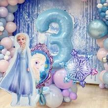 安娜公主雪花铝箔气球 - 非常适合节日、圣诞节和假日庆祝活动，可用于制作气球、气球花环、冰雪奇缘主题气球、生日装饰和生日气球。 - 彩色 - 查看 4