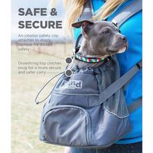 PZW Outward Hound PoochPouch Front Carrier Para Perros Pequeño Gris3883 - Gris - 查看 5