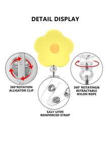 1 Stück bunte Acryl-Blumen-Krankenschwester Einziehbare Clip mit leicht zu ziehender drehbarer Abzeichen-Halterung, Plastik-Ausweishülle mit Clip, Büropersonal, Krankenschwester, Arzt, Studenten-ID-Zubehör, ausziehbarer Schlüsselband-Abzeichen-Clip