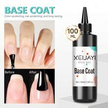 XEIJAYI Sơn móng tay dạng gel UV LED công thức mới 2025, 1 lọ 100ml, lớp phủ bóng, sơn móng tay sáng màu. - Trong sáng - Xem 8