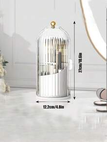 1 حامل فرشاة مستحضرات التجميل، مكمل طلاء الأظافر، مكمل شفاف للفرشاة والعرض الجمالي وصندوق تخزين أحمر الشفاه وحامل تخزين أحمر الشفاه وحامل تخزين طلاء الأظافر - متعدد الألوان - مشاهدة 5