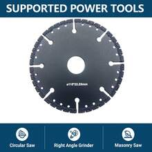 4-1/2 Inch Universal Diamond Blade For 7/8 Inch Arbor Angle Grinder - All-Purpose Segmented Steel Core Cut Off Wheel, Compatible With Rebar Sheet Metal Angle Iron Stainless Steel, Brick Ceramic Tile Granite Marble Circular Saw Blade - Black - View 4