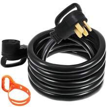 50 FT 50 Amp RV Extension Cord NEMA N14-50P To N14-50R, 125 / 250V Heavy Duty STW 6/3+ 8/1 RV Power Cord, For EV Charging And RV Trailer Campers - 50 Ft - View 8