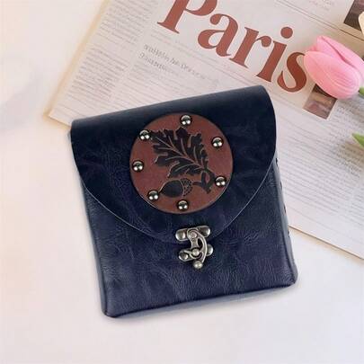 Women Renaissance Bag Medieval Waist Bag Leather Belt Pouch Lighwteight Cell Phone Purse