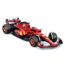 Bburago 1:43 Ferrari SF-24 (With Helmet) (#16 Charles Leclerc) (2024 Imola Italy Emilia Romagna Grand Prix) - Dull Red ('24) ('24 Std) - No.16 - View 2