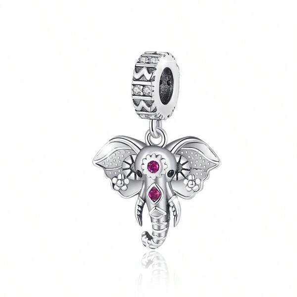 Artículo de alta calidad y de moda, serie de animales plateados en plata, elefante sagrado, nuevo artículo de caliente para hacer pulseras/collares/colgantes, decoración de joyería, regalo para familiares y amigos, regalo festivo