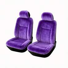 Vỏ bọc ghế ô tô đa năng màu tím 5 chỗ, bao quanh toàn bộ, chất liệu vải nhung chống trượt mang lại trải nghiệm thoải mái - Vỏ bọc ghế sang trọng - Xem 6