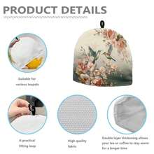 Hummingbird Flower Tea Cozy For Teapot Tea Insulated Cosy For Kitchen Accessory Tea Pot Cozy For Keeping Warm,HummingbirdFlower - HummingbirdFlower - View 8