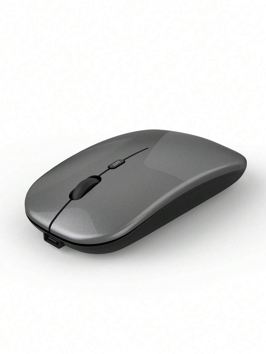 Upgrade Your Computer Experience With Rechargeable Wireless Mouse - 2.4Ghz Silent For Optical Mouse For Laptop - Dark Grey - View 1