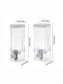 No Drill Wall-Mounted Soap Dispenser, Seamless Adhesive, Hotel/Kitchen, Large Capacity Handwash Liquid Holder - Multicolor - View 10